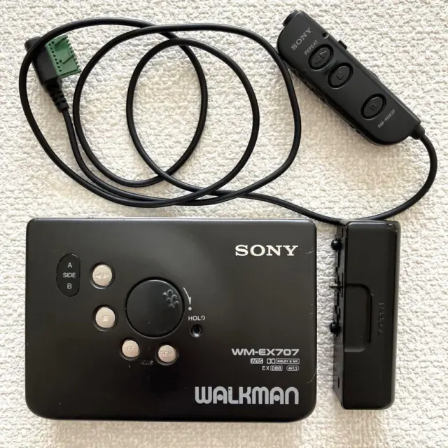 SONY Walkman WM-EX707 Portable Stereo Cassette Player Black junk