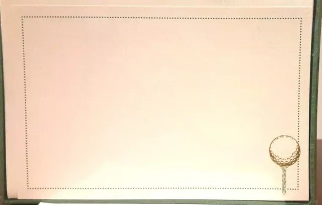 Creative Papers by C.R. Gibson Boxed Note Cards Golf Ball on Tee NIB