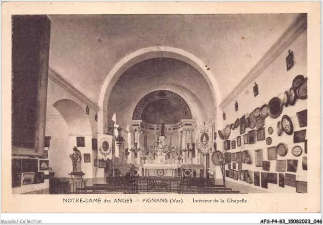 AFSP4-83-0250 - NOTRE-DAME DES ANGES - PIGNANS - intérieur de la chapelle