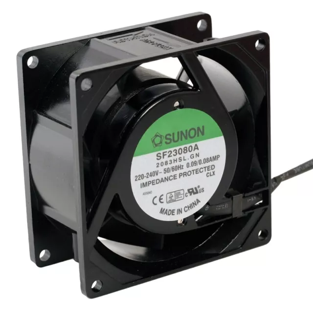 SF23080A2083HSL Axial-Lüfter 80x80x38mm 230V~ 2300U/min FAN von Sunon