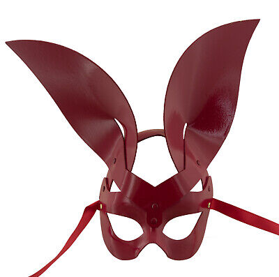 Mask from Venice Rabbit Erotic Mistress Mischievous - Vinyl Polish Red - 1862