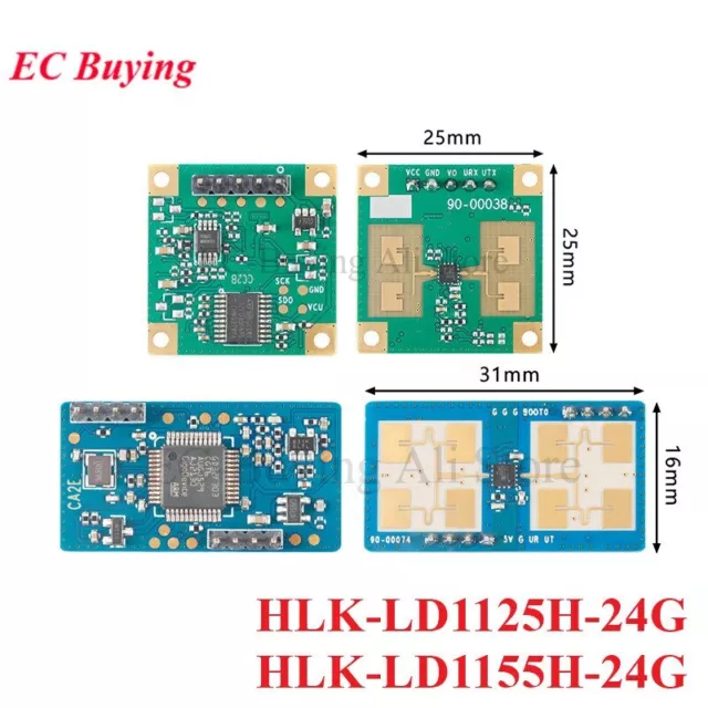 24G Microwave Radar Sensor Detection Motion Module TTL Serial Communication