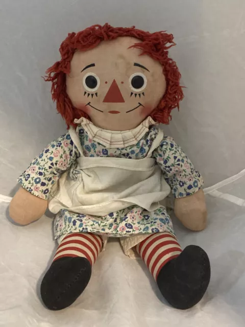 Vintage Raggedy Ann Doll by Knickerbocker Joy of a Toy 15" 1970's