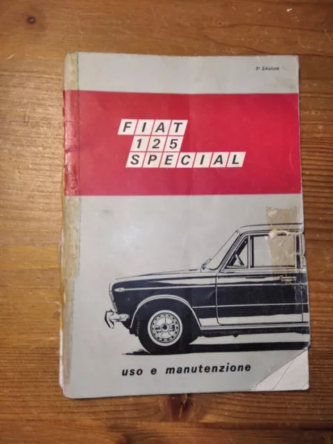 Libretto Uso e Manutenzione Fiat 125 Special