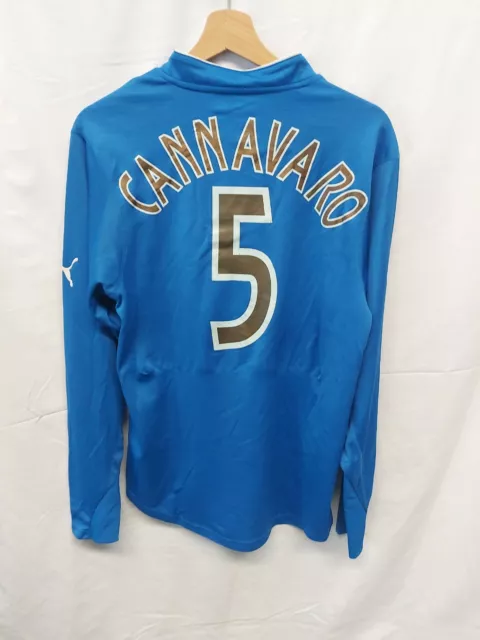 Maglia Calcio Italia Home 2003 Cannavaro Shirt Trikot Maillot Camiseta Italy