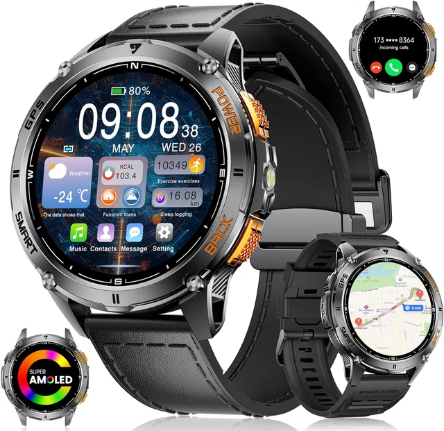 Smartwatch Ultra 49mm 4 Cinturini Notifiche Chiamate App iOs e Android