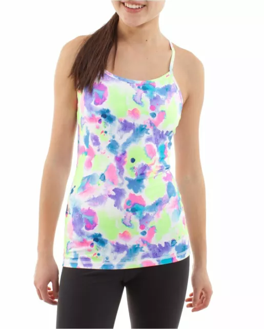 LULULEMON IVIVVA tumblin tank in mermaid tears multi size 10