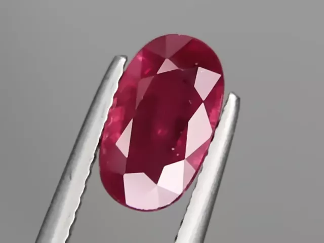 Natural Ruby 2.30ct 10x6mm Loose Faceted Gemstone Oval Cut SI Big Beautiful