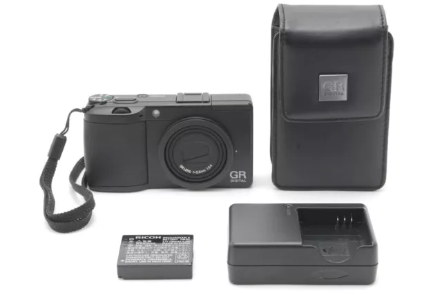[TOP MINT w/Case] Ricoh GR Digital II 2 Black 10.0MP Digital Camera From JAPAN