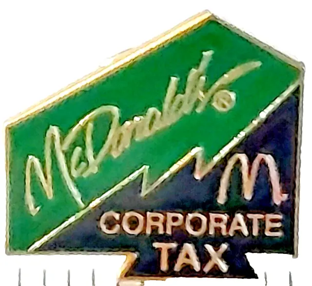 McDonald's Restaurant Corporate Tax Lapel Pin