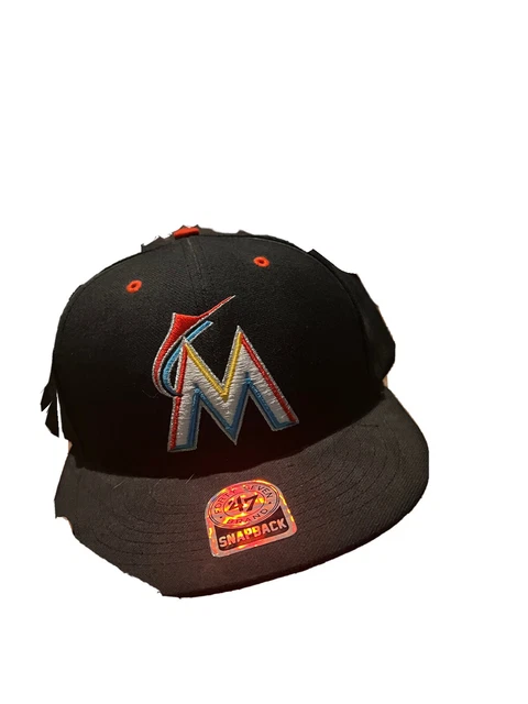 New Era Miami Marlins MLB Authentic "Team Classic" 39THIRTY Flex Hat Black M/L