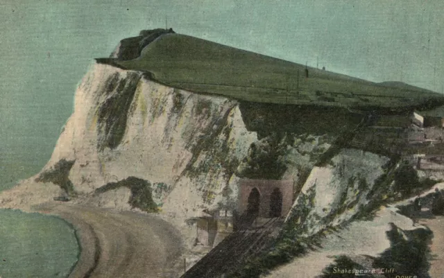 Vintage Postcard Shakespeare Cliff Halt Railway Station Folkestone, England