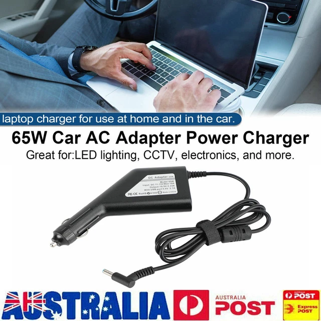 65W 4.5x3.0mm 19.5V 3.33A Car AC Adapter Power Charger Fir For HP Laptop