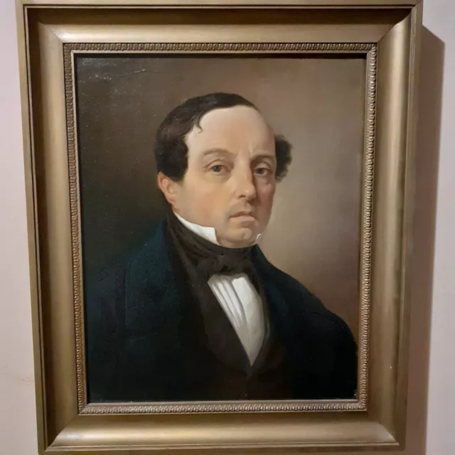  Bellissimo ritratto antico  , Olio , metà 1800 Giuseppe Molteni portrait huile