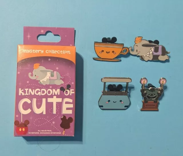 Disney Parks Kingdom Of Cute Series 1 Mystery Box Set of 4 Pins Dumbo Gargoyle+
