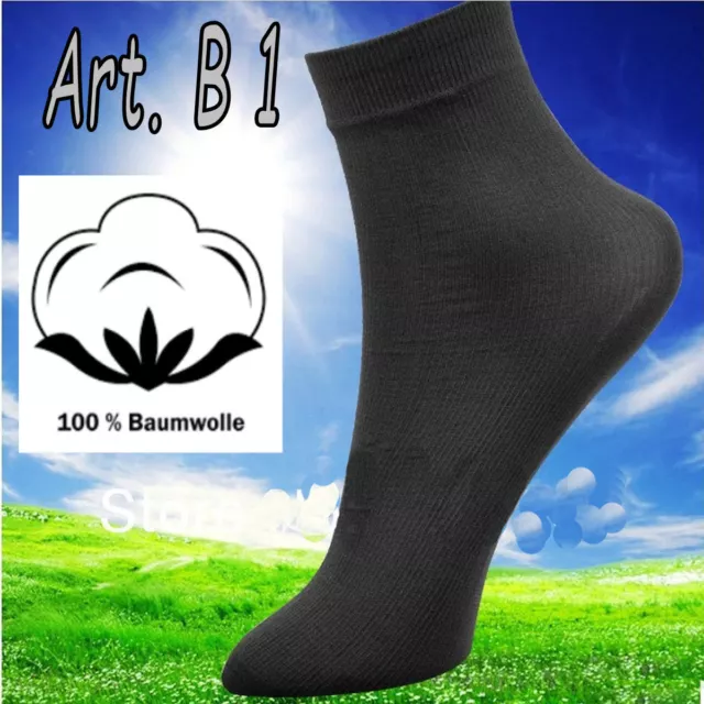 Herren Baumwollsocken schwarz weiß Arbeitssocken 100% Baumwolle Sportsocken