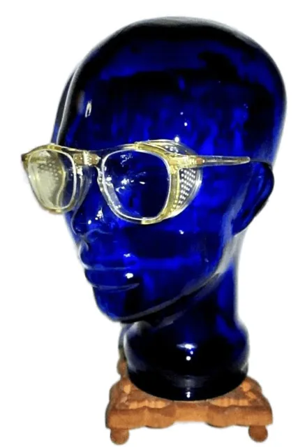 Antique Willson Contour Goggles Sunglasses Vtg Steampunk Safety Glasses Specs