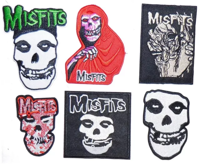 Versch. Aufnäher Misfits gestickt Patch Horrorpunk Deathrock Gothic Rock Punk