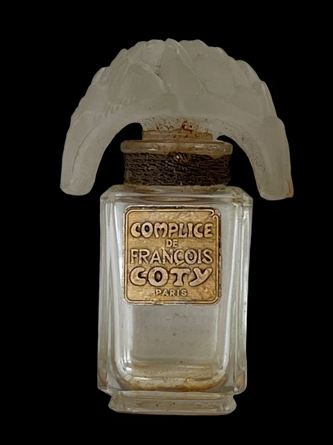 RARE FLACON DE Parfum Complice François Coty Par René Lalique 