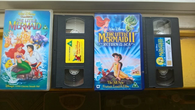 WALT DISNEY THE Little Mermaid 1 And 2 Vhs Video £3.50 - PicClick UK