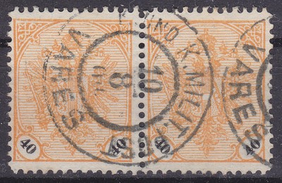 2-3-2-4 POST ** fresco Coleman Bosnia 1906 29e 1h mischzähnung 