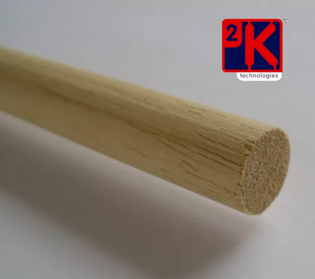 Hardwood Dowel - 5 x 3mm (1/8") Diameter x 36" Long - Tracked 48 UK Post