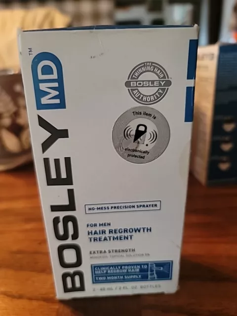 2 Bosley MD Men Hair Regrowth Treatment Extra Strength Fast SHIPPING!!!