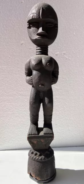 Ancienne et rare grande statue cultuelle -Ethnie Ibibio -Nigeria -Art africain.