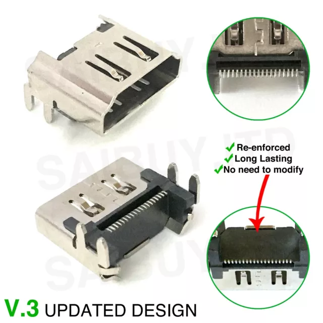 🔥 PlayStation 4 PS4 HDMI Display Port Socket Jack Connector Repair Replacement