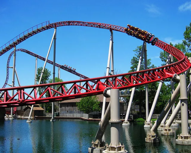 Maverick, Roller Coaster, Cedar Point 8x10 High Quality Photo Picture