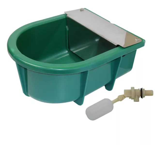 9L Automatic Plastic Water Trough & Spare Float Auto Fill for Dog Cat Horse Bird