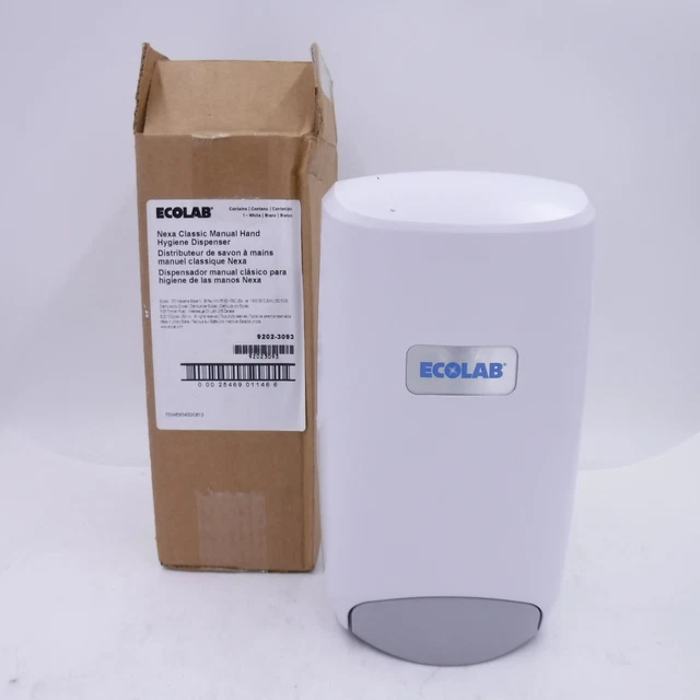 ECOLAB NEXA CLASSIC Manual Hand Hygiene Dispenser 92023093 White/Gray