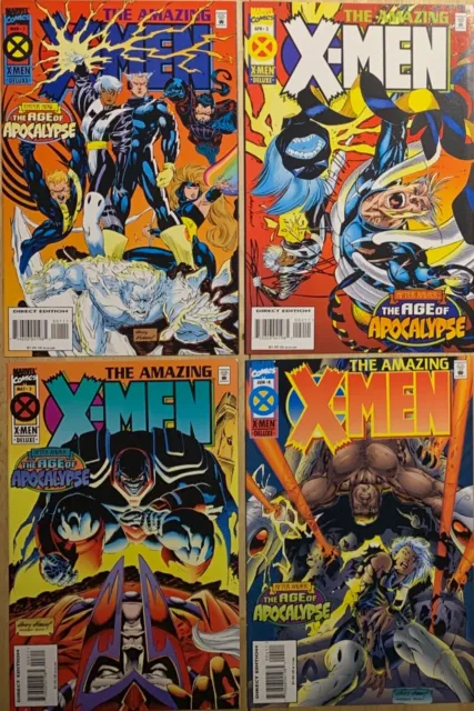 Amazing X-Men Age of Apocalypse # 1 - 2 - 3 - 4 NM + :: Set 1-4 :: Marvel 1995