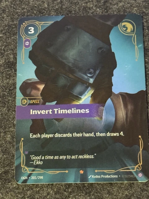 INVERT TIMELINES OGN #201/298 Foil - Riftbound TCG - Origins $45.00 ...