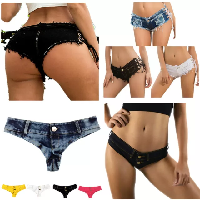 WOMEN SEXY JEANS Shorts Summer Low Waist Mini Denim Short Pants