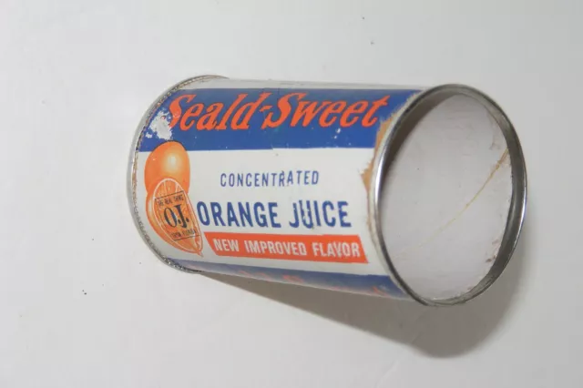 Vintage 1950/60s Seald-Sweet Concentrated Orange Juice Can Plymouth Florida Old
