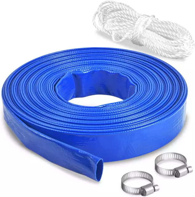 25Mm X 25M Water Pump Kit Lay-Flat Discharge Hose Kit