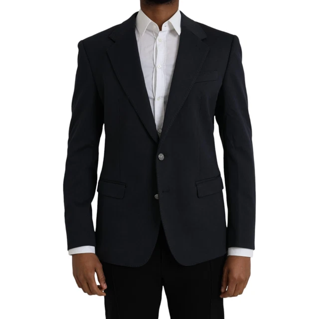 Blazer/Veste DOLCE & GABBANA Blanc Brodé Bleu Marine & Rouge - Taille 44 IT - Neuf Sans Étiquettes