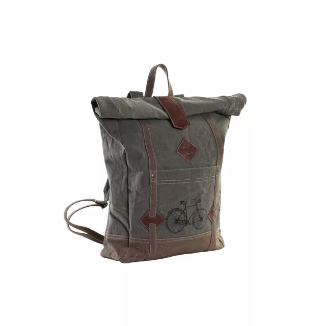 Lässiger Rucksack DKD Home Decor Canvas 44 x 12 x 49 cm Grau Braun