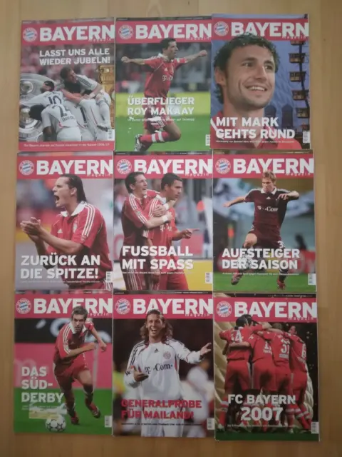 FC Bayern München Zeitschrift "Bayern Magazin" Ausgabe 1-9 2006