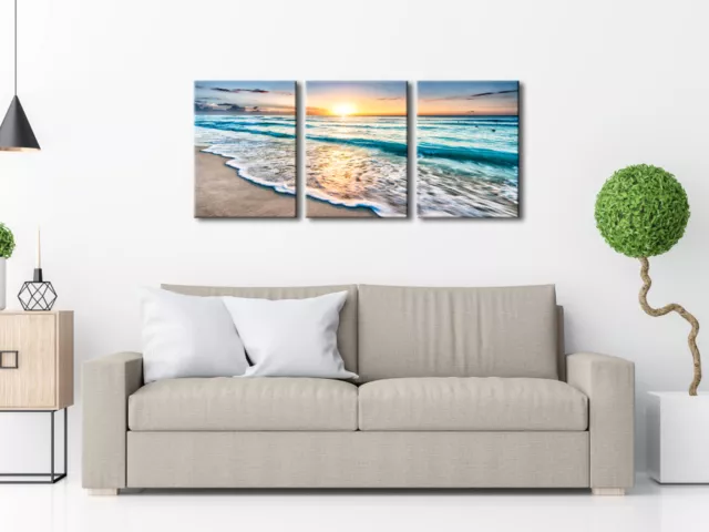 Canvas Prints Painting Pic Photo Wall Art Home Decor Sea Blue Landscape Hangings 2