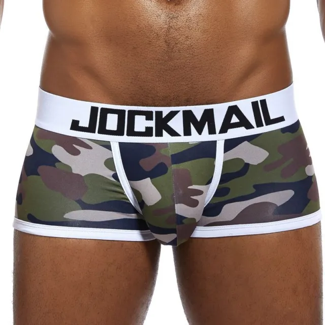 JOCKMAIL Men's Sexy Underwear Pouch Low-rise Quick Dry Camouflage Boxers Briefs