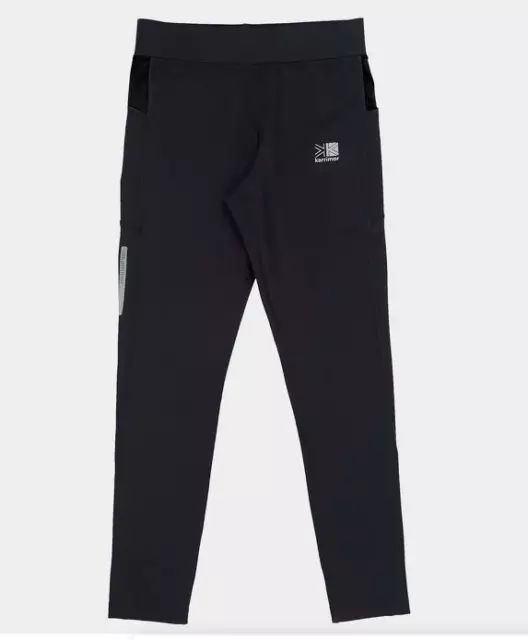 Karrimor Run Leggings Juniors Girls Black Size UK 11-12 Years #REF23