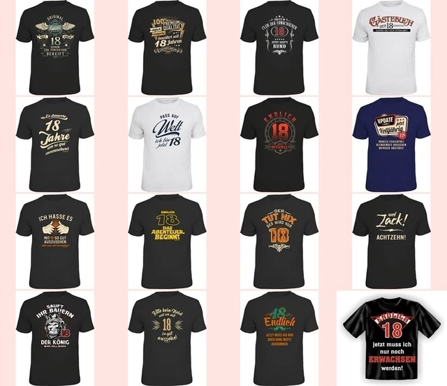 18.GEBURTSTAG TSHIRT GEBURTSTAGGESCHENK 18 Jahre lustige TShirts mit