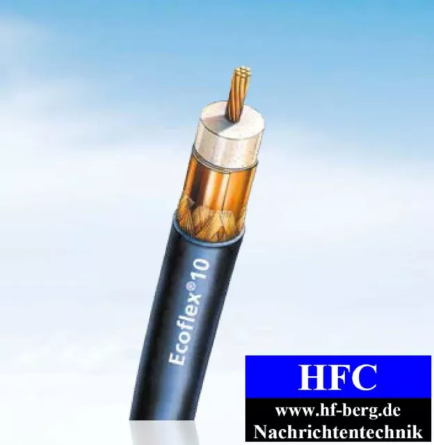 Ecoflex 10 Cable coaxial hasta 6 GHz / 50 Ohm - Producto a metros