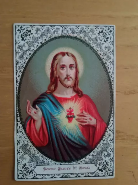 Santino  - Sacro Cuore Di Gesu Cristo - Fine Ottocento