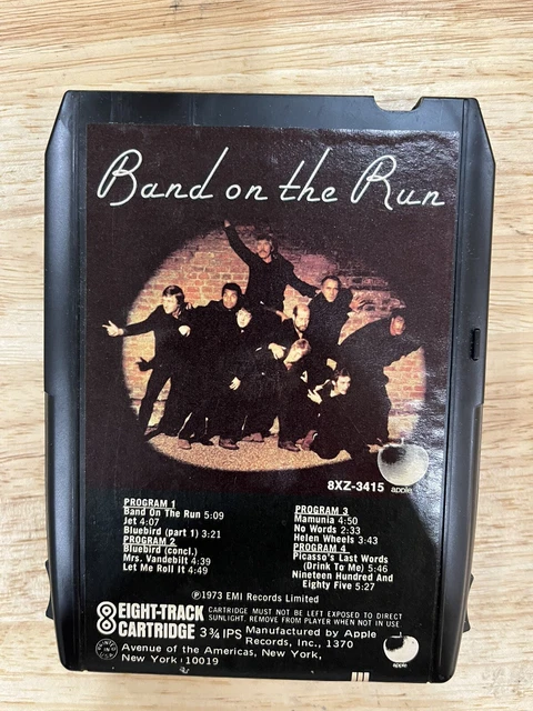 Paul McCartney Band On The Run Apple 8 Track Tape Refurbished.