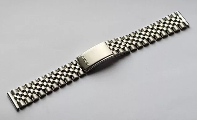 Vintage Cinturino Orologio IN Acciaio Inox Adatto per Seiko 18mm 19mm 20mm