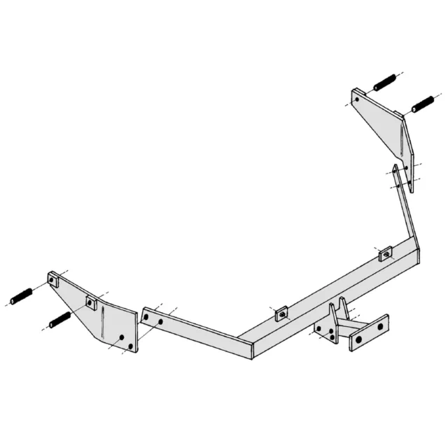 PCT Towbar for Citroen Berlingo Van 1996-2008 - Flange Tow Bar