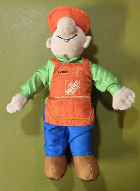 VINTAGE HOME DEPOT Homer D Poe 15” Plush Doll $32.00 - PicClick CA